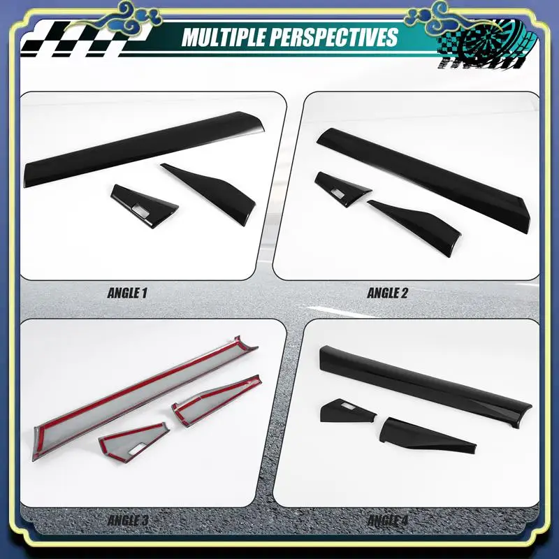 

AU16-3Pcs Car Glossy Black Center Console Dashboard Panel Decorative Cover Trim For Honda HRV HR-V Vezel 2021 2022 RHD