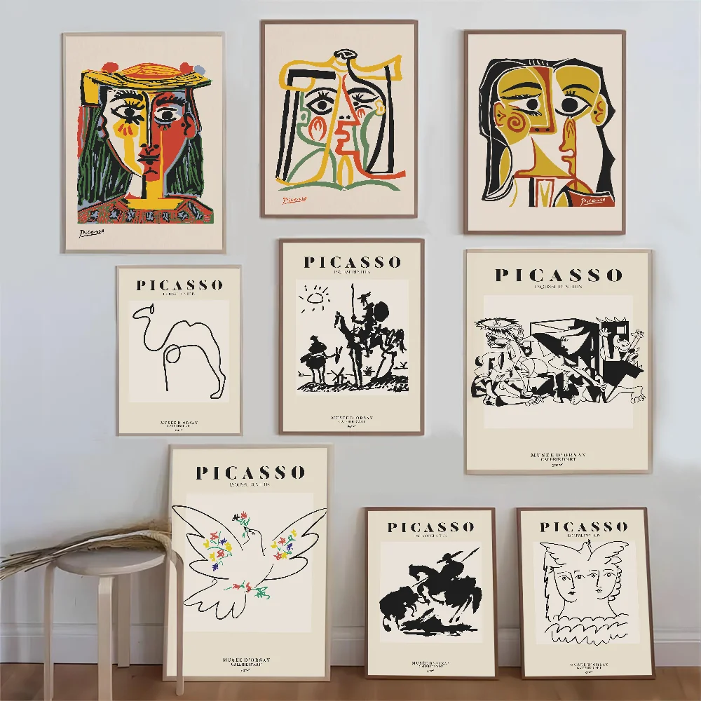 

Picasso World Famous Painter Artworks Abstract Figure Poster Good Quality Prints and Posters HD Quality Poster Wall Art Painting