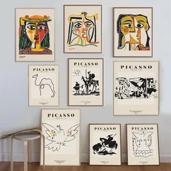 Picasso Wereldberoemde schilderkunstwerken Abstract figuurposter Goede kwaliteit prints en posters HD-kwaliteit poster Wall Art schilderij