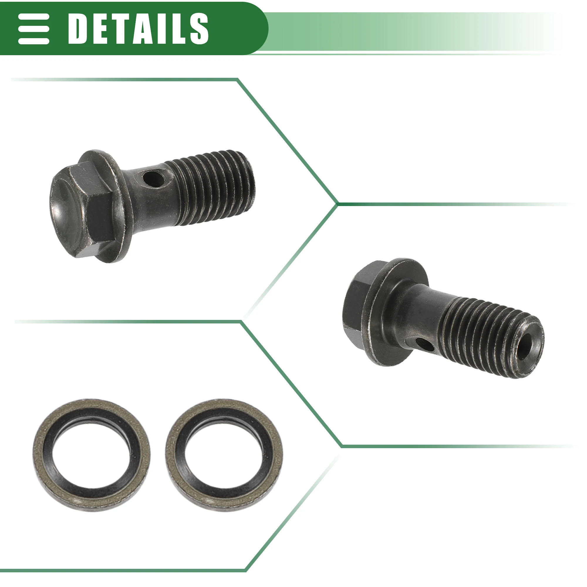 Motoforti 90 cm Motorrad geflochtener hydraulischer Bremsleitung Ölschlauch Schwarz Armeegrün 1 Set – Detail 19