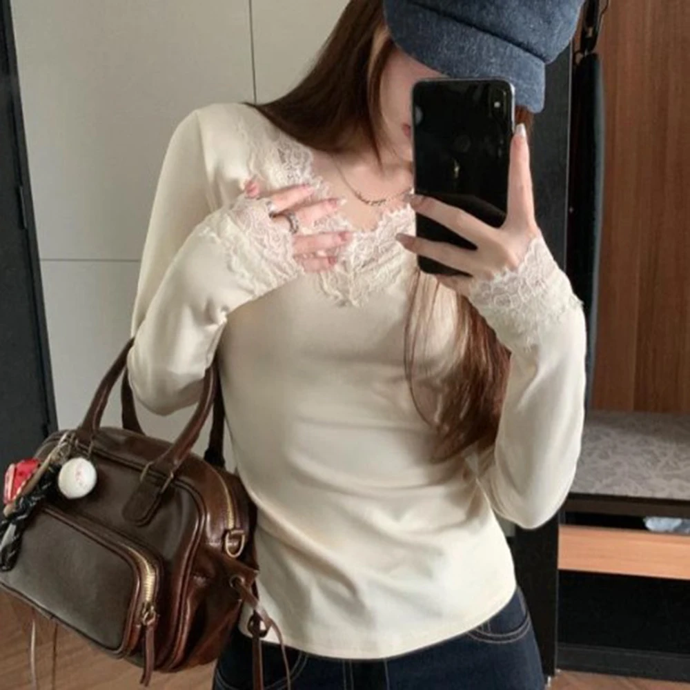 

Comfortable Everyday Shirt Tops Shirts Polyester Blouse Fleece Base Shirt Moderate Elasticity Pure Color Pattern