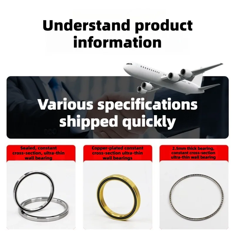 Industrial robot arm bearing KA030CPO equal section ultra-thin wall bearing 76.2 outer 88.9 thick