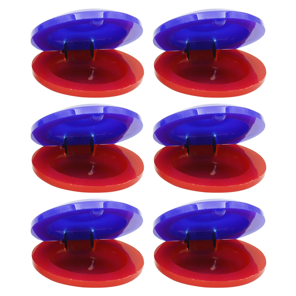 6 Pcs Plastic Castanets Percussion Musical Toy Children's Small Toys Kids Education Instrument Teaching Aids Plaything