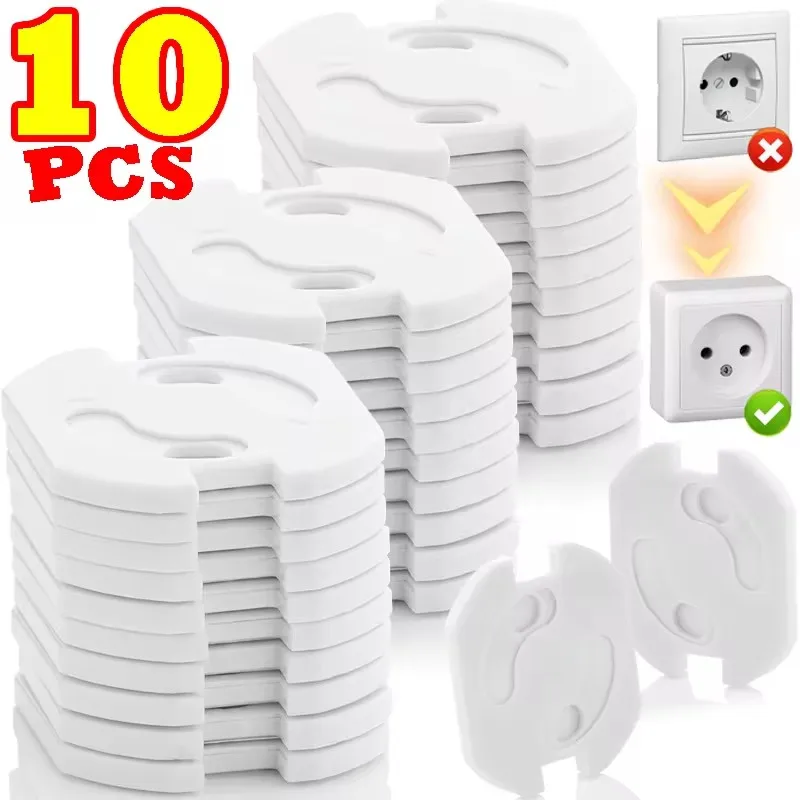 10/1pcs EU Socket Protective Covers Child Electric Shock Safety Plug Power Plug Protective Cover Baby Jack Protective Covers