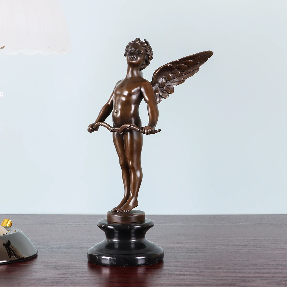 Roman Cupid Greek Eros Statue Myth Love God Sculpture Figurine Antique Art Home Decor Anniversary Gift