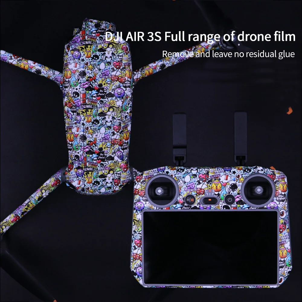 Suitable for DJI DJI Mavic Air3S sticker camouflage water color full set of 3s film protection drone accessories