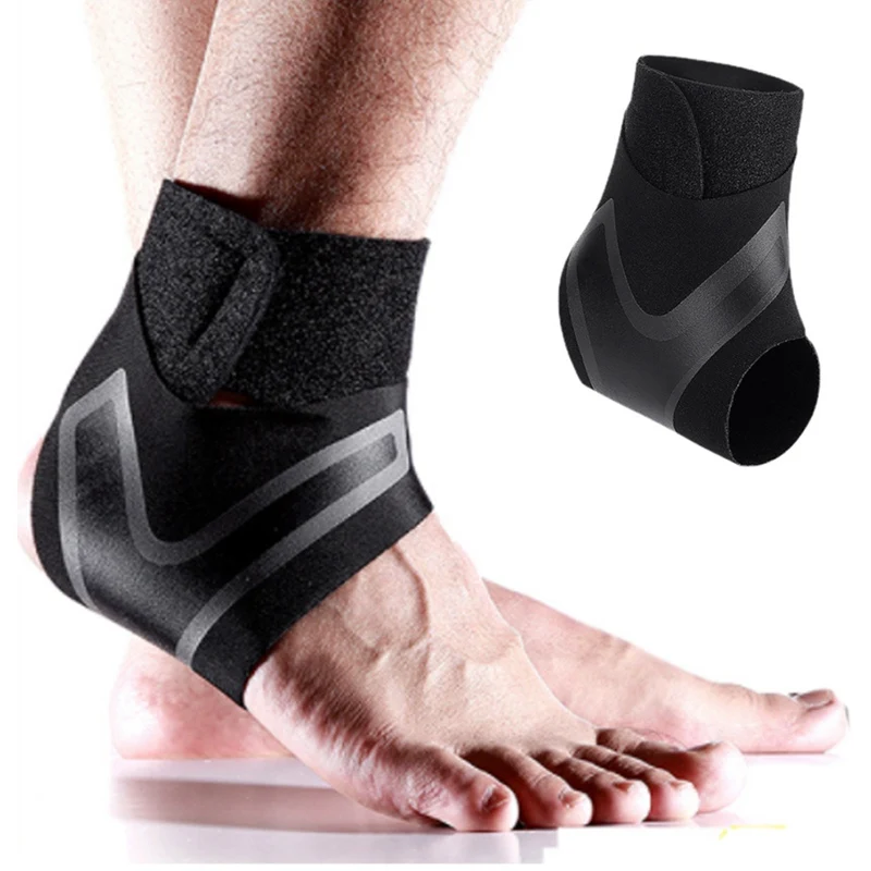 Ankle Brace Breathable Polyester Fiber for Sprains Sports Injuries Adjustable Compression Ankle Wrap Support For Fitness Running