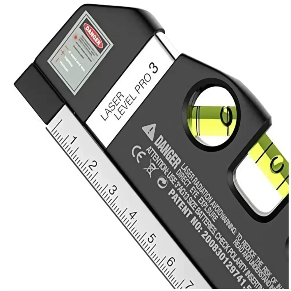 Easy to Use Laser Level Line Tool Multipurpose Laser Level Kit Standard Cross Line Lase 8 Feet Measure Tape Ruler image 5
