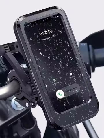 Waterproof Motorcycle Bike Mobile Phone Holder Universal Bicycle GPS 360&deg;Swivel Phone Mount Bicycle Accessories