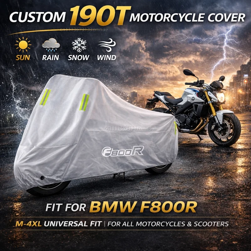 

For BMW F800R F 800R 800 R 2009-2016 2011 2012 2013 2014 Motorcycle Cover Waterproof Heavy Duty Outdoor Rain Dust Sun Protector