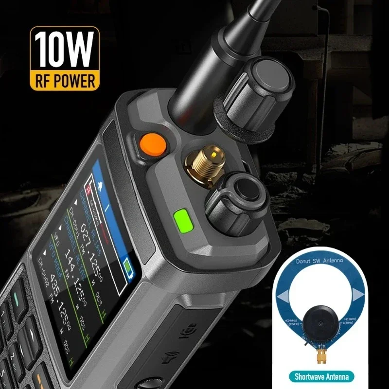 วิทยุสื่อสารแบบพกพาสำหรับ Iradio UV-98 Plus 10W ครอสแบนด์ รีพีทเตอร์ USB CW CB LW LSB SSB SW MW HF 1024 ช่อง 3 แบนด์ โมโนลิช แฮม ร��adio