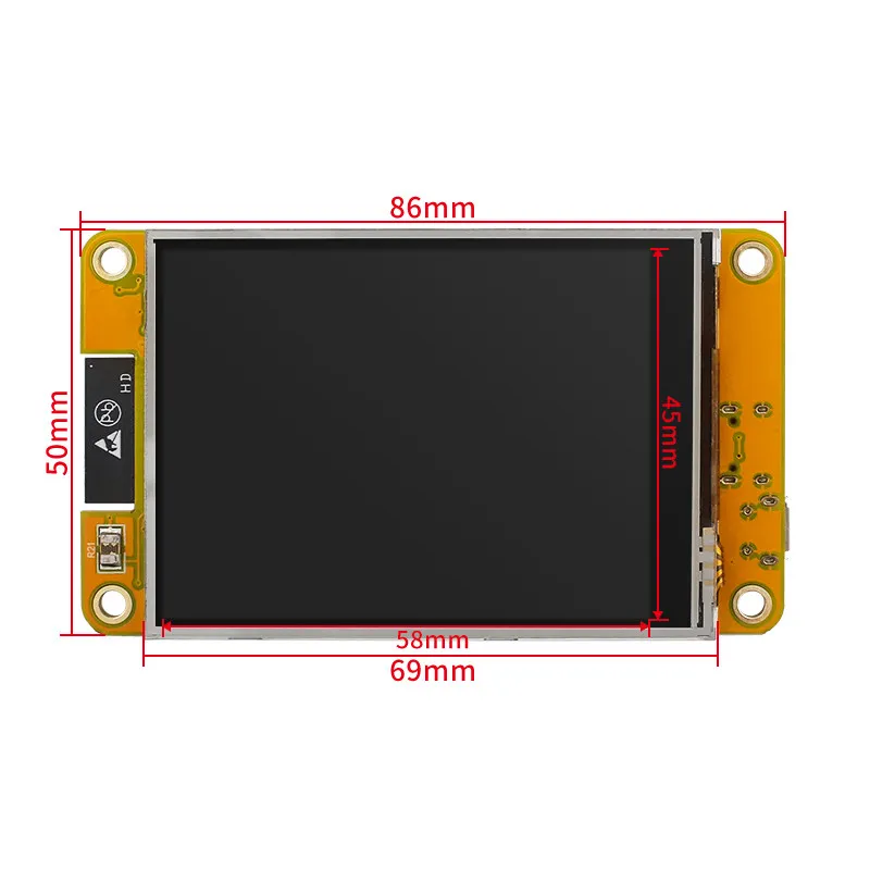 ESP32 2.8-inch WiFi & Bluetooth Display Development Board TFT Touchscreen LVGL 4MB Flash