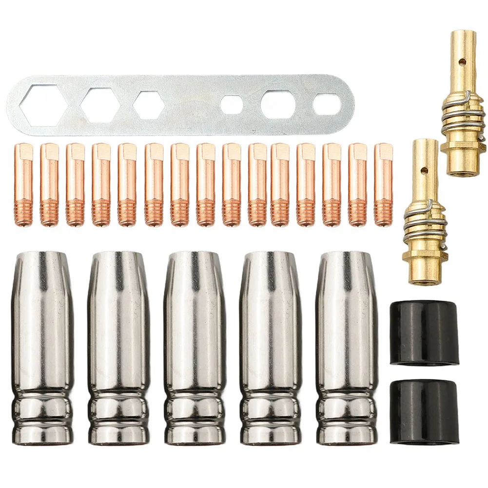 

For MIG Torch Accessories Pack of 20PCS with M6 0 8mm Nozzles and Insulators Essential for All For MIG Welding Applications