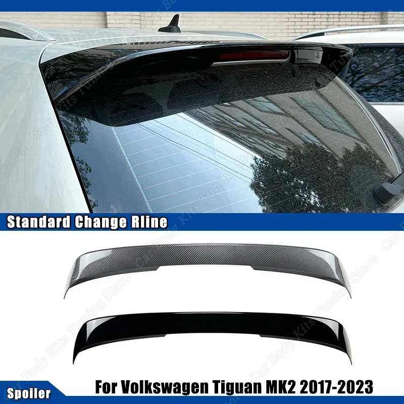 

For Volkswagen Tiguan MK2 2017-2023 Rear Roof Spoiler Wing Body Kit Tuning Car Trunk Tail Wing Lip High Quality Gloss Black