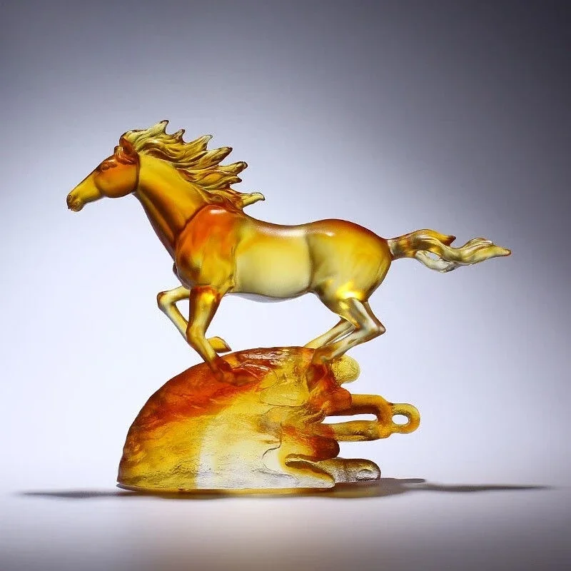 horse to success, horse ornaments to attract wealth, entrance living room office, boss desktop, decorative opening gifts