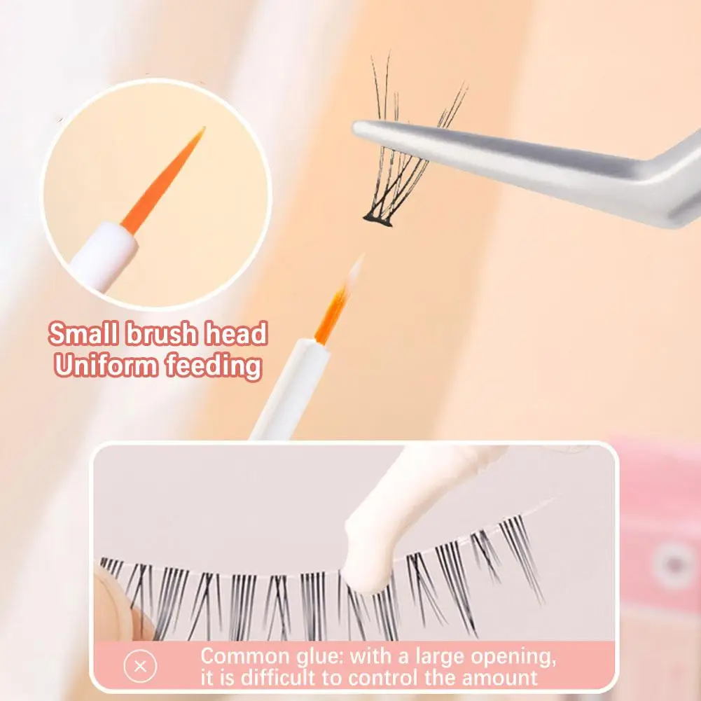 

1PCS False Eyelash Glue Waterproof Transparent Quick Tools Extension Eyelashes Glue Strong Makeup Dry Lasting Lashes P7T5