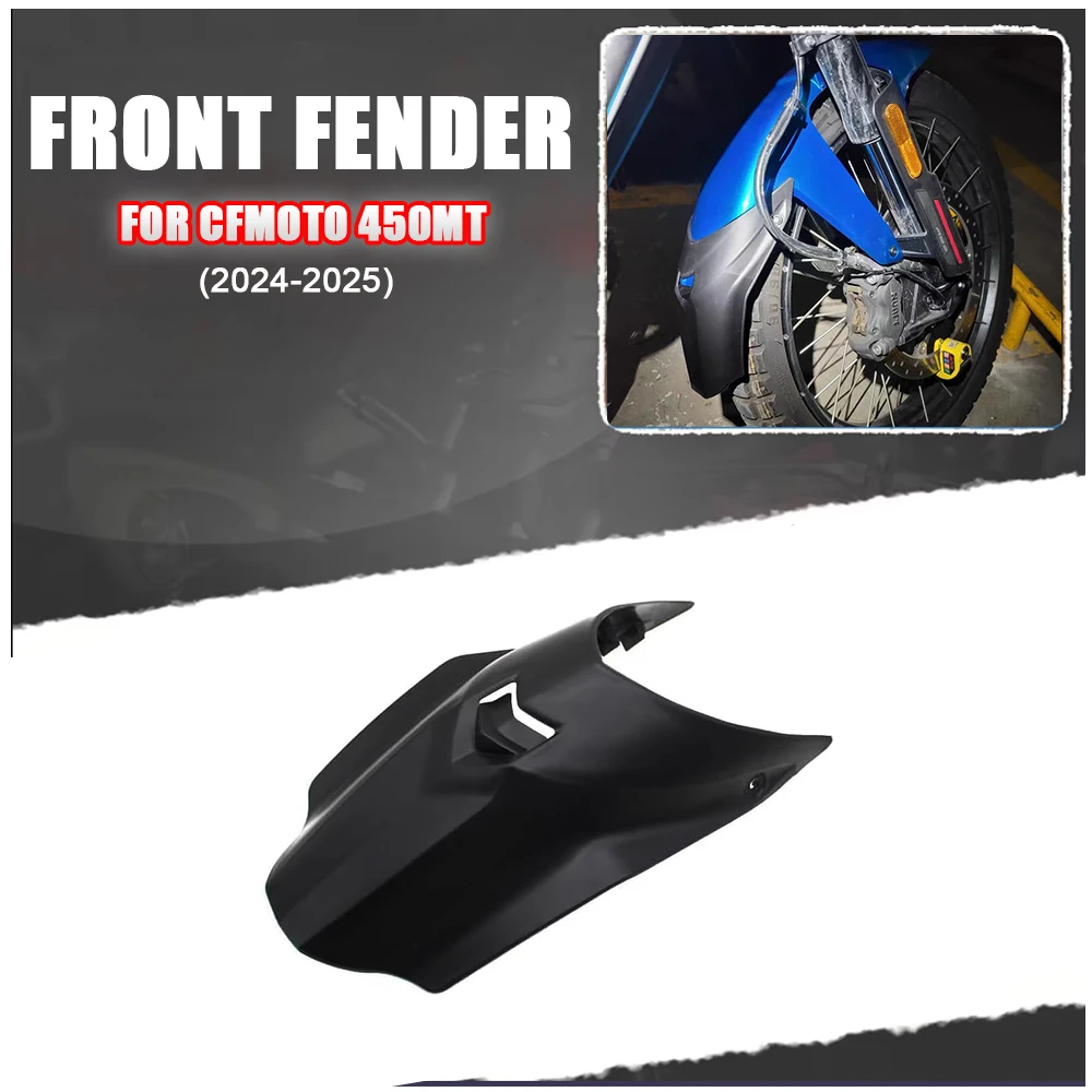 

For CFMOTO 450MT MT450 CF 450 MT 2024 2025 Motorcycle Front Fender Extender Mudguard Extension Splash Guard Tire Hugger Carbon