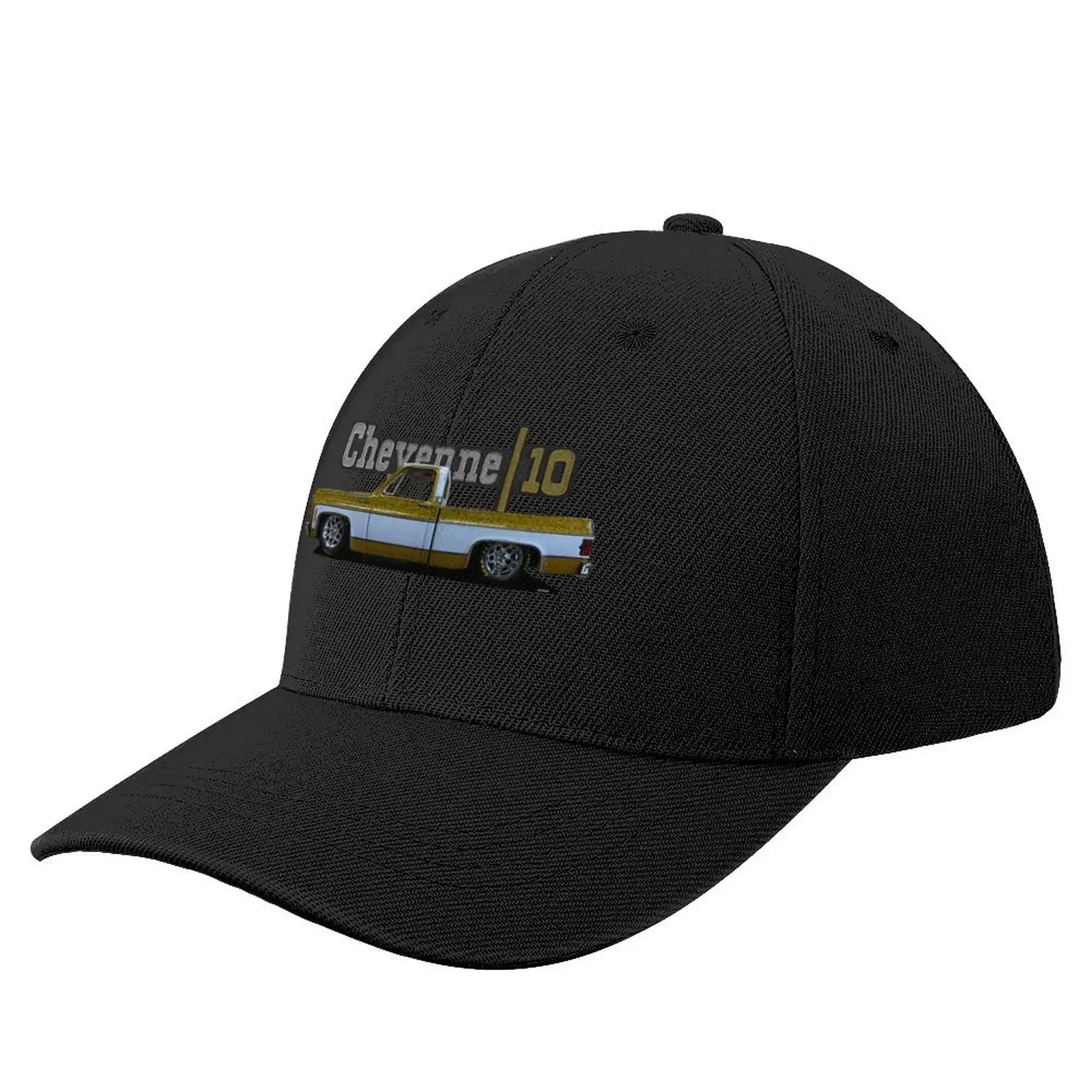 Squarebody 1973 Slammed Chevy C10 Cheyenne Squarebody Truck Baseball Cap Beach Outing Luxury Man Hat dad hat Golf Women Men's