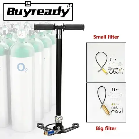 30mpa 4500psi 300bar 4 Stage High Pressure Air PCP Pump For Pcp Hunting Car Bicycle Refilling PCP Compressor