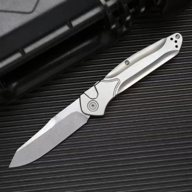 

BM9400 Pocket Knife Stonewash M390 Blade Single Action TC4 Titanium Alloy Handle Tactical Hunting Camping EDC Survival Tool