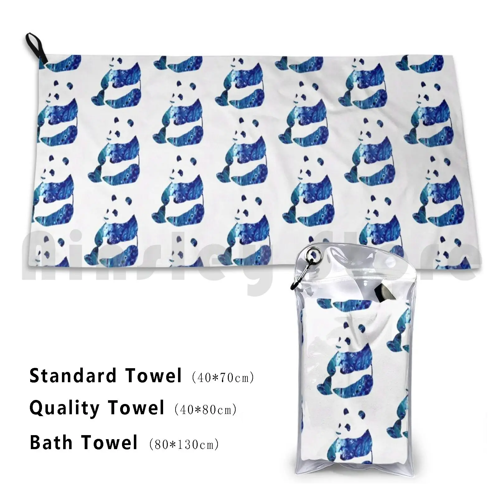 Blue Panda Bath Tow…