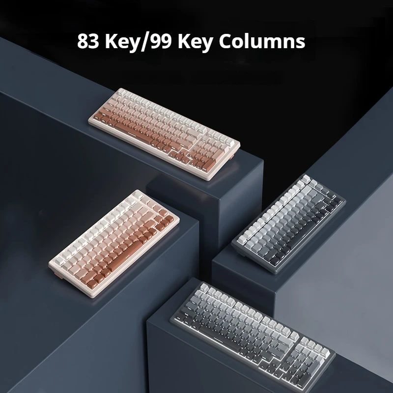 K99 Side Engraved Gradient Pbt Mechanical Keyboard With Hot Swappable Tea Axis And Customized Gaming And Esports Wired Keyboard