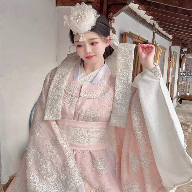 

Женский роскошный костюм Hanbok, Длинное Элегантное платье принцессы, стиль ретро, ixde Mariage