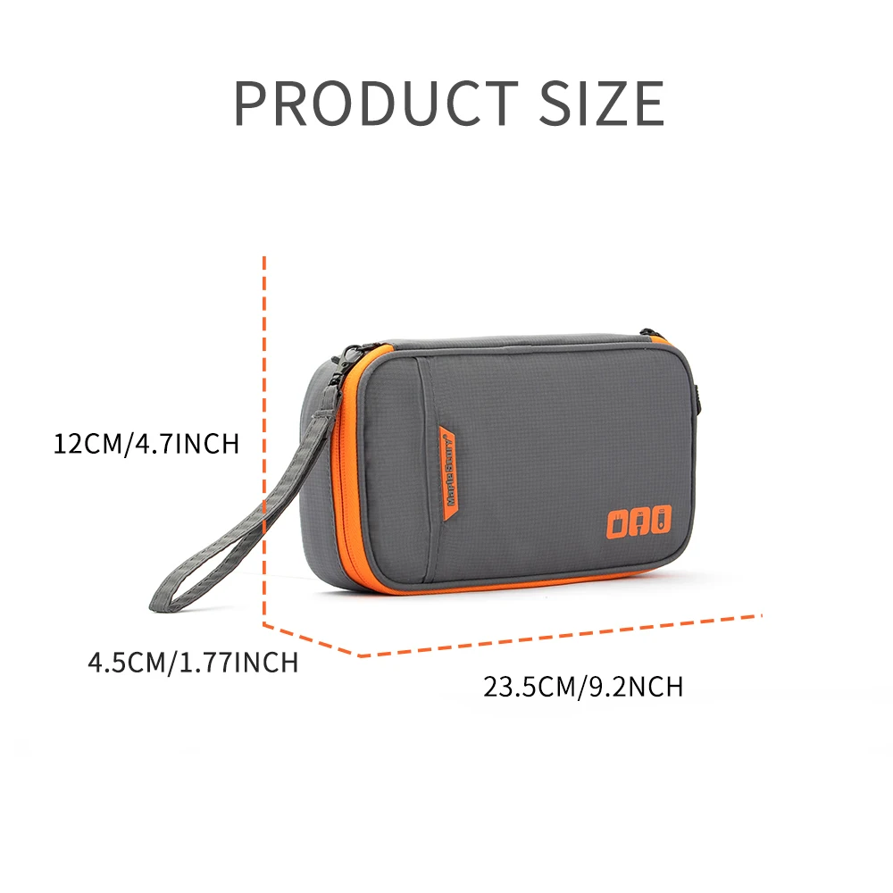 Travel Essentials Cable Organizer Bag - Small Charging Cord Storage, Charger, Cables, Cord Storage and Accessory Bag