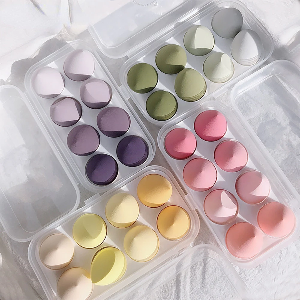 4pcs/bag Fashion Make up Blender Cosmetic Puff Makeup Sponge Foundation Powder Sponge Beauty Tool Makeup Tool Accessories