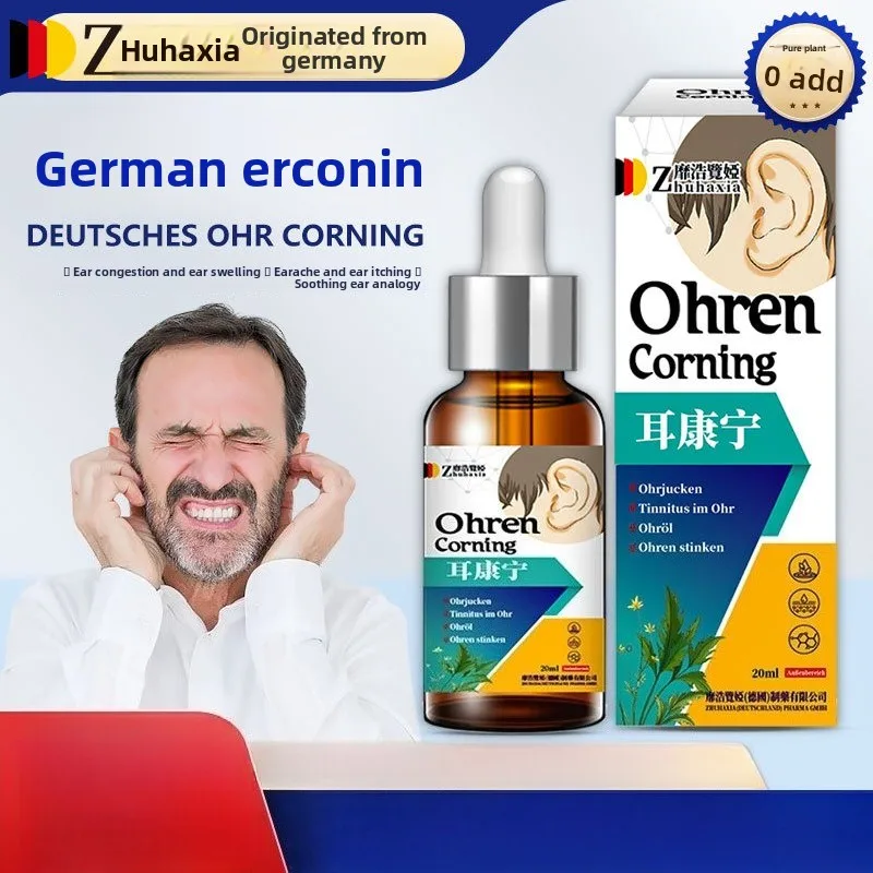 

20ml German Ear Wellness Drops - Coptis Formula for Tinnitus & Ear Discomfort, Targeted Relief for Redness & Hearing Support