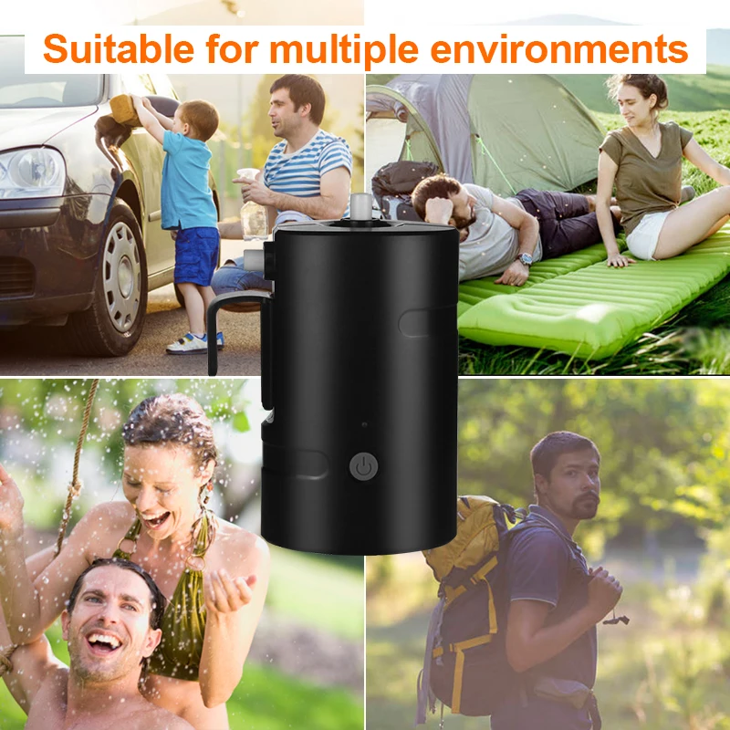 دش تخييم محمول 2025 20 لتر - حقيبة سخان مياه يعمل بالطاقة الشمسية سعة 5 جالون مع أنبوب تسخين