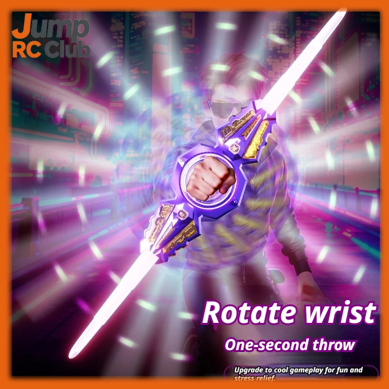 Espada Laser Telescópica com Luzes de Dupla Lâmina, Brinquedo LED para Meninos, Presente de Aniversário, Cosplay