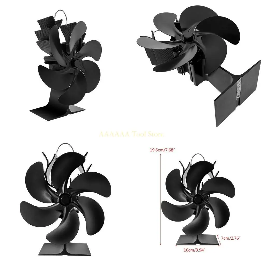 

A2BE MINI PLOVE FAN FAN 6BLADES HIGHAIR TOUMES ТЕПЛЕНИЯ Деревянные горелки камин