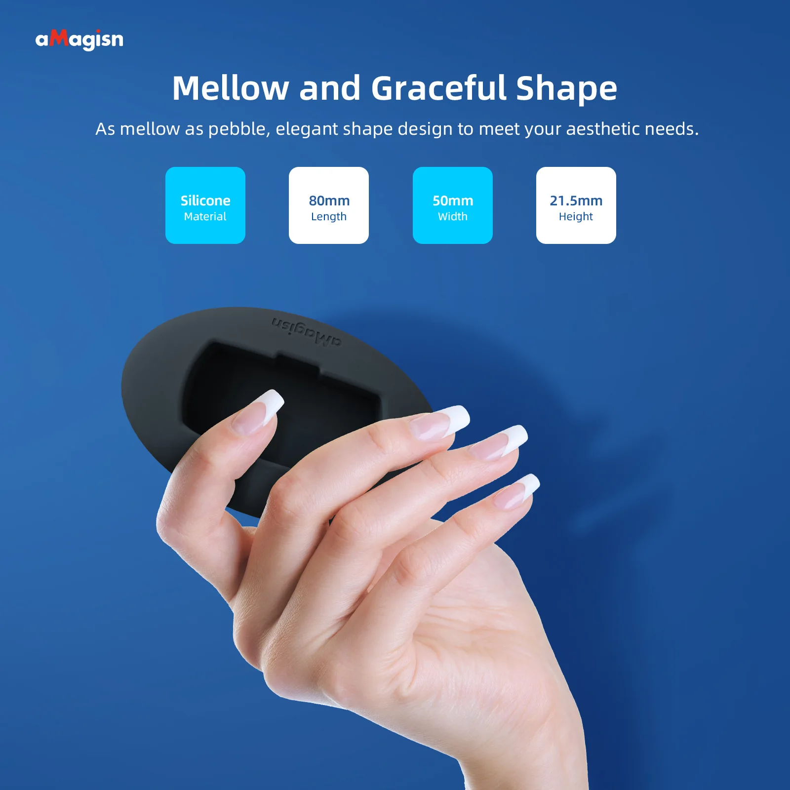 Amagin-Base de soporte de silicona para Cámara de Acción Insta360 X3, protección de escritorio, Base vertical