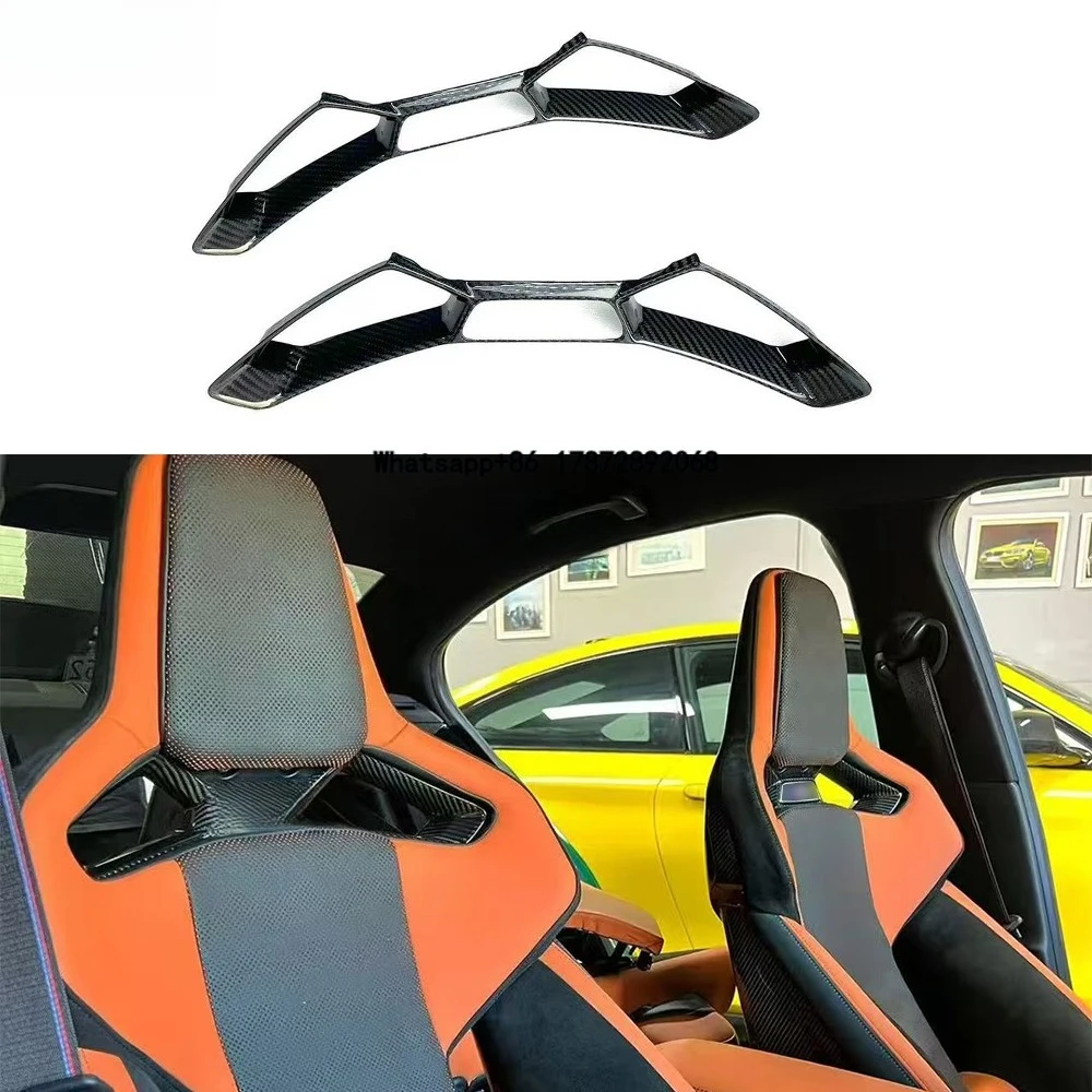 

G80 Dry Carbon Fiber Seat Buckle for M2 M3 M4 G80 G82 G87 Seat Backrest Auto Interior Trims 2021+