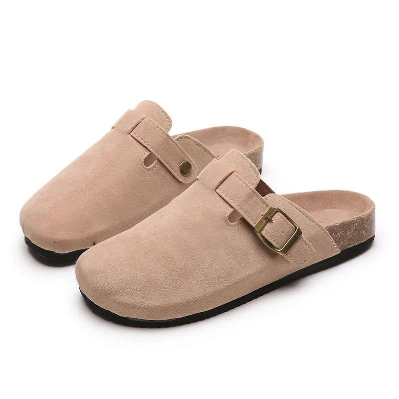 2023 Fashion Boston Clogs Women's Suede Mules Slippers Cork Insole Sandals With Arch Support Outdoor Lovers Beach Sandals