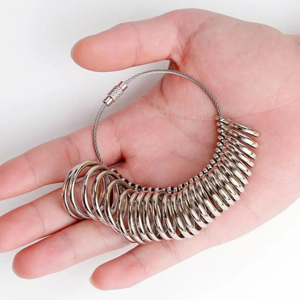 Finger Ring Sizer Ring Sizer Measuring Tool Set Adjustable Finger Circumference Gauge Jewelry Sizing Mandrel for Accurate Us Uk