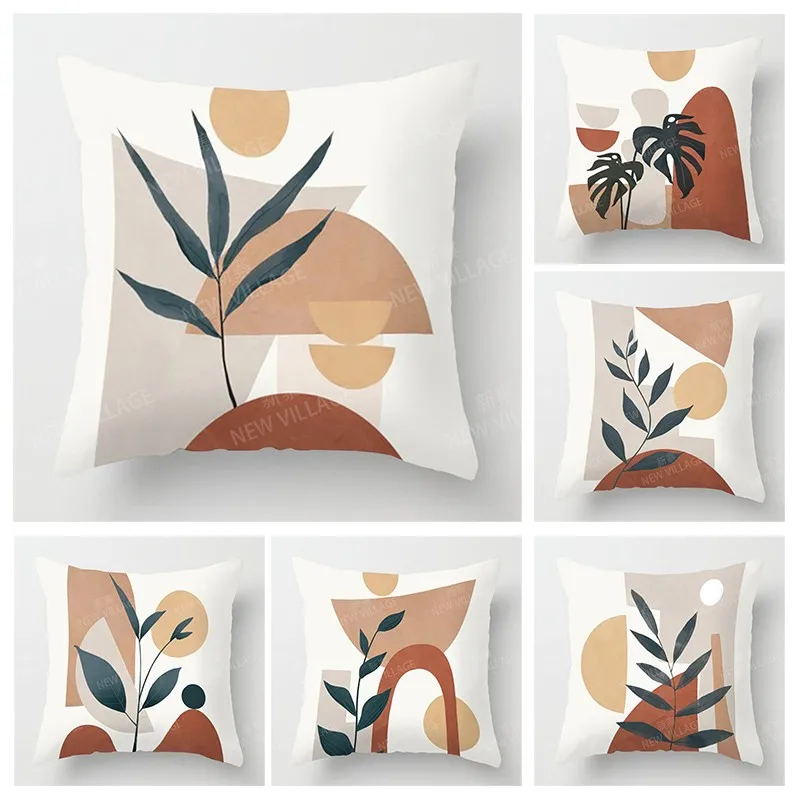 Nordic Modern Abstract Boho Pillowcase Living Room Sofa Cushion Cover Home Decor 45x45cm 45*45 50x50 60x60cm 40x40 35x35