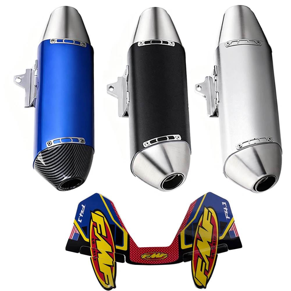 Tubo de Escape para Motocicleta de 51 mm, Silenciador FMF 4T, Escape para Moto, Scooter, Motocross, Universal para KTM WR450 RC390 EXC CRF150 EXC