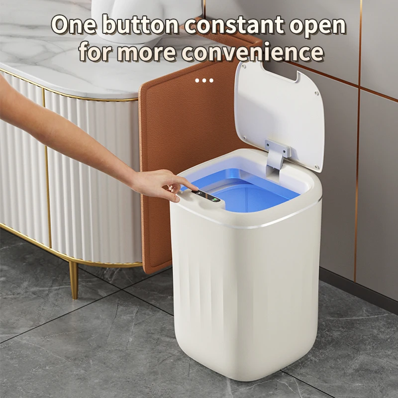 20/24L Smart Sensor Trash Can Large Capacity Induction Trash Bin Electric Touchless Wastebasket For Kitchen Bathroom with Lid