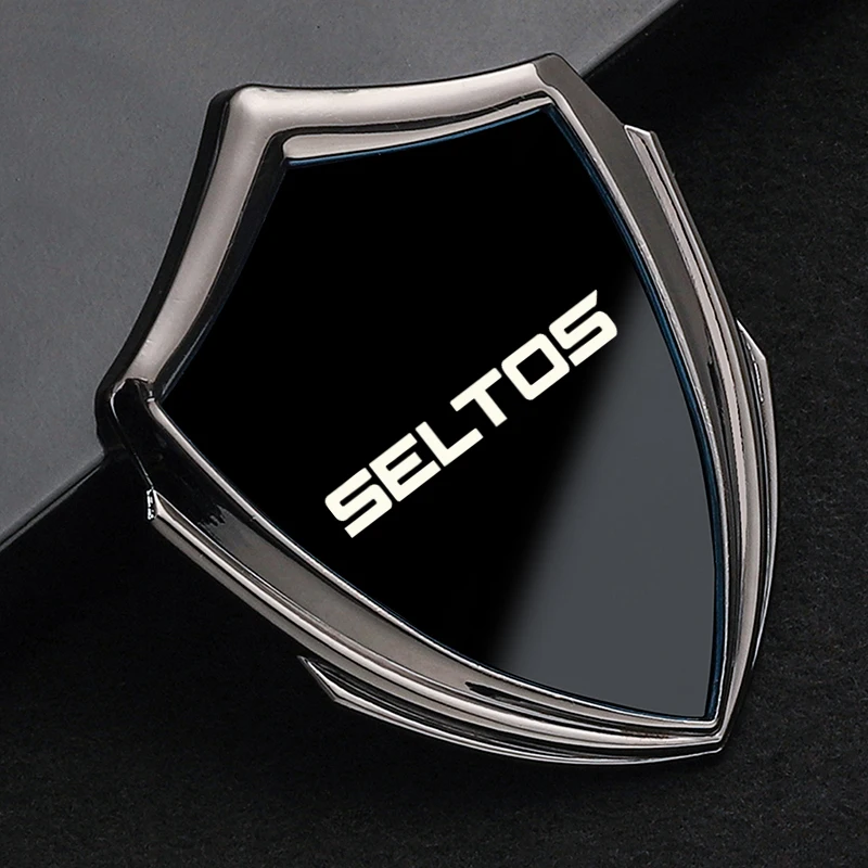 auto accessory 3D metal accsesories car stickers for kia seltos