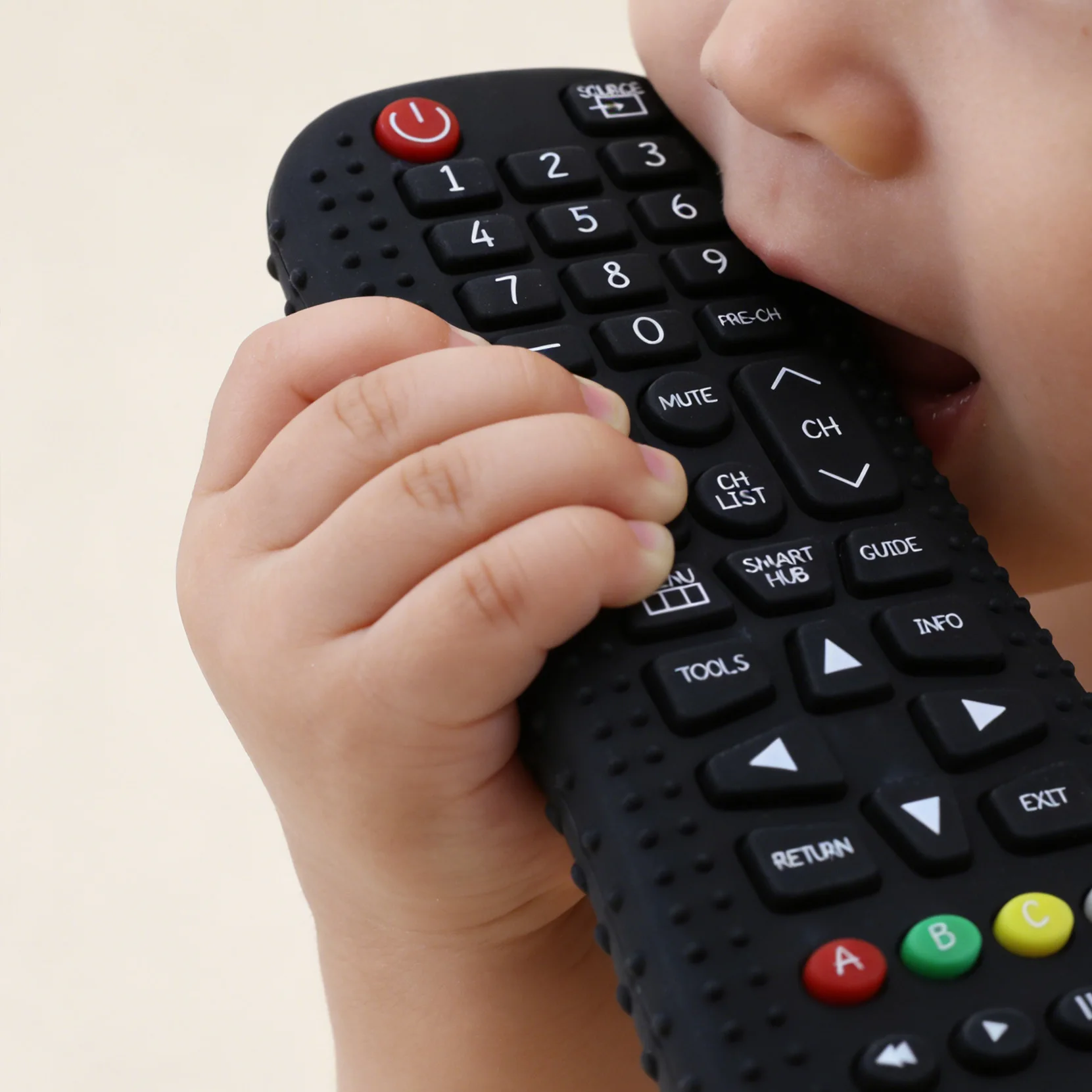 Silikon-Babybeißring, sicheres, weiches, kaubares Spielzeug zur Linderung von Zahnungsbeschwerden, Mundpflegezubehör für Kleinkinder – Detail 1
