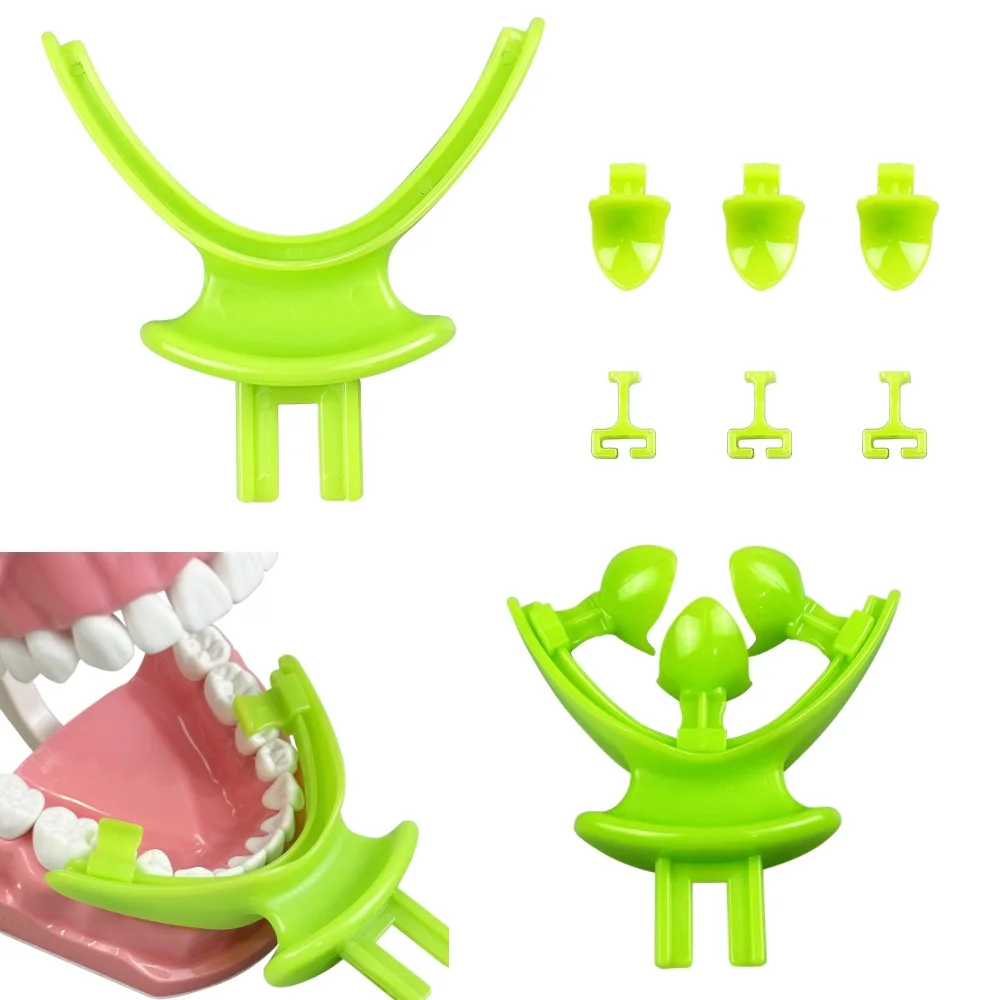 

7 шт./компл., стоматологический лоток для средней челюсти, центральный лоток BPS, съедобные лотки для регистрации прикусов, комплект для ремонта зубных протезов, окклюзионные лотки