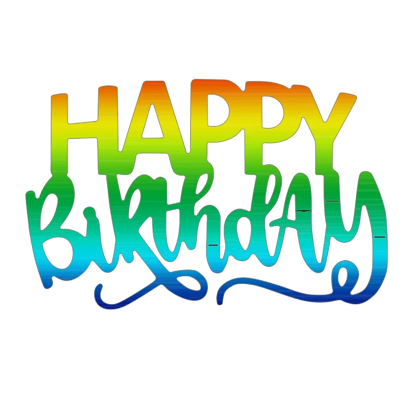 

Letter Happy Birthday Metal Cutting Dies Scrapbooking Album Paper Card Mold Embossing Craft Decoration Stencil Template 1PCS ﻿