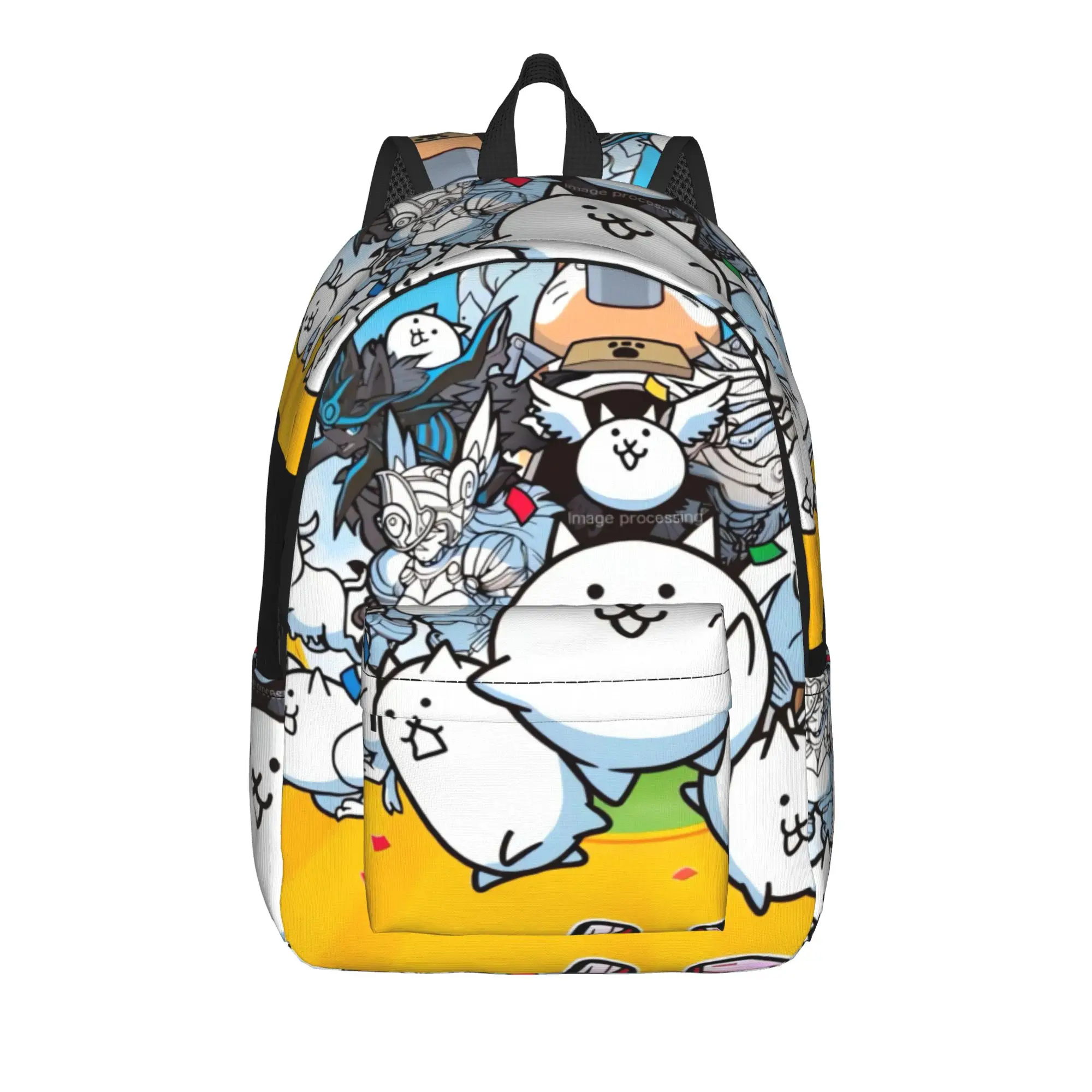 The Battle Cats Backpack  Travel Backpacks Men Cool High School Bags Designer Big Rucksack