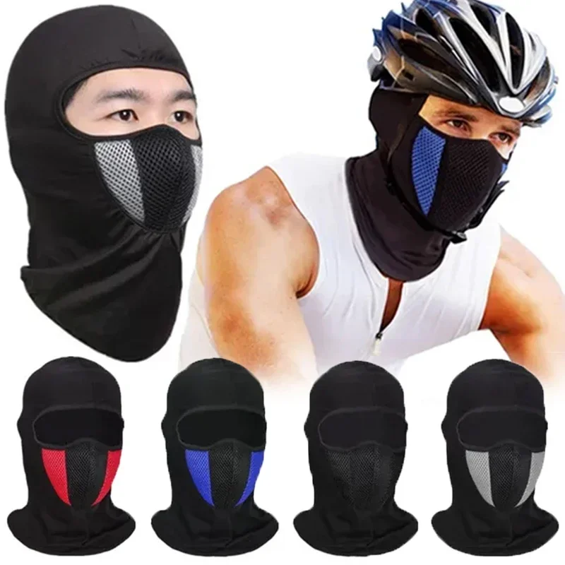 Breathable Motorcycle Balaclava Full Face Mask Hat Cycling Sports Dustproof Windproof Scarf Headgear Men Women Neck Face Tubes