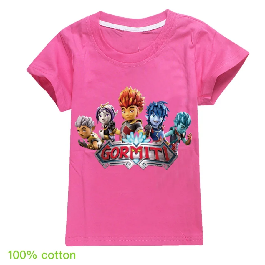 Gormiti Game Children Clothing Summer Baby Tees Tops Tshirts Kids Costume Short Sleeve Boys Cotton T-shirts Girls T Shirts 2-16Y