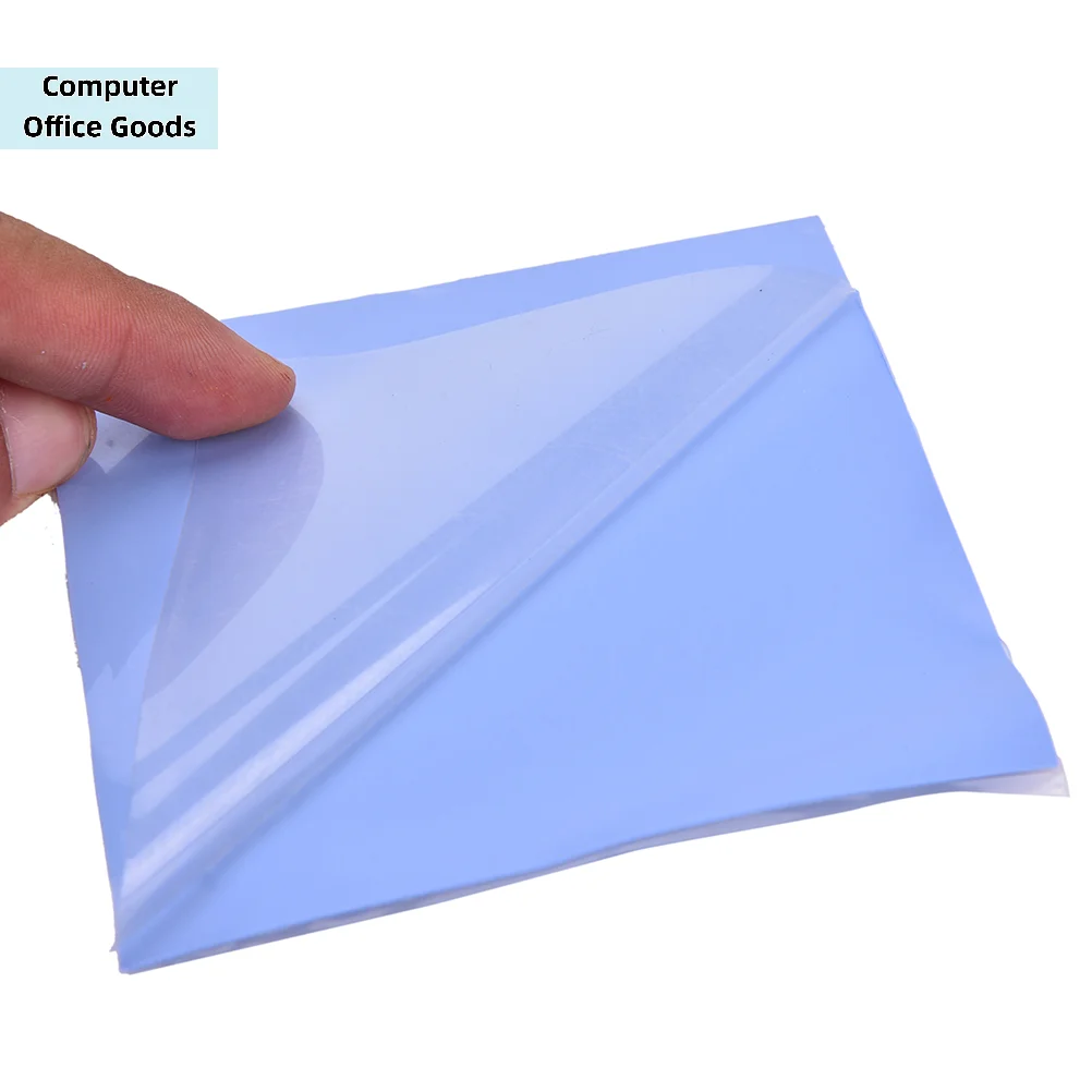 

【1PC Blue GPU CPU Heatsink Cooling Thermal Conductive Silicone Pad 100mmx100mmx0.5mm】