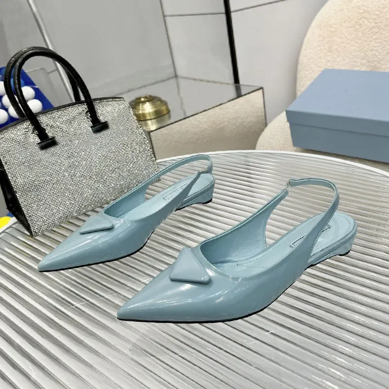 

Summer Fashion Women Sandals Designer Comfortable Sweet Low Heel Elegant Vacation Work Professional Flat Shoes