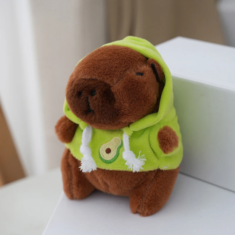 Simpatico cartone animato Capibara Peluche Ciondolo Kapila Portachiavi Borsa Ornamenti appesi Decorazioni per il desktop dell'auto Bambola morbida per tutte le età